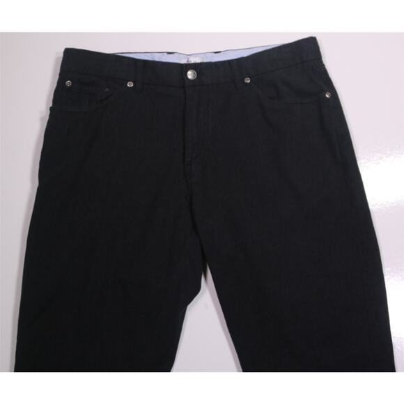 Peter Millar Black Mountainside Flannel 5 Pocket Pants Trousers 36x26 - Picture 1 of 7